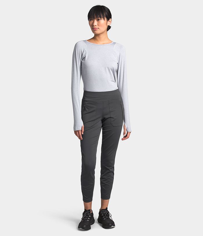 The North Face Paramount Hybrid High-Rise Tight Womens Leggings Dark Grey 329458-AHL